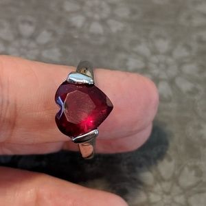 Red Heart Ring 10 3/4